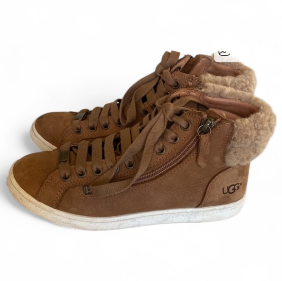 UGG OLIVE HIGH-TOP SNEAKER Size 9.5 - Picture 2 of 10